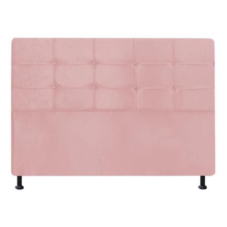 Cabeceira Estofada Slim 100 cm Solteiro Quarto para Cama Box Suede Rose - Damaffê Móveis - DAMAFFE MÓVEIS Imagem de Cabeceira Estofada Slim 100 cm Solteiro Quarto para Cama Box Suede Rose - Damaffê Móveis