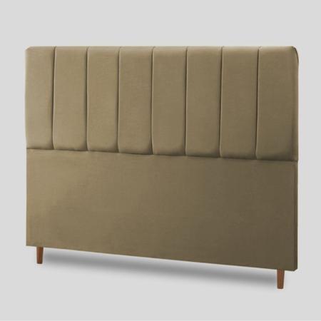 Imagem de Cabeceira Londres Cama Box Casal 140 CM Suede Camurça