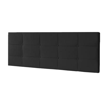 Imagem de Cabeceira Painel Casal Queen 1,60m Roma Suede Preto Dal Poz Estofados