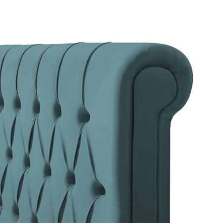 Cabeceira Painel Estofada Box para Cama King Casal Capitonê New 2m Veludo Azul - Luxo Estofados Imagem de Cabeceira Painel Estofada Box para Cama King Casal Capitonê New 2m Veludo Azul - Luxo Estofados