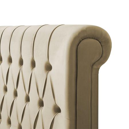 Cabeceira Painel Estofada Box para Cama King Casal Capitonê New 2m Veludo Bege - Luxo Estofados Imagem de Cabeceira Painel Estofada Box para Cama King Casal Capitonê New 2m Veludo Bege - Luxo Estofados