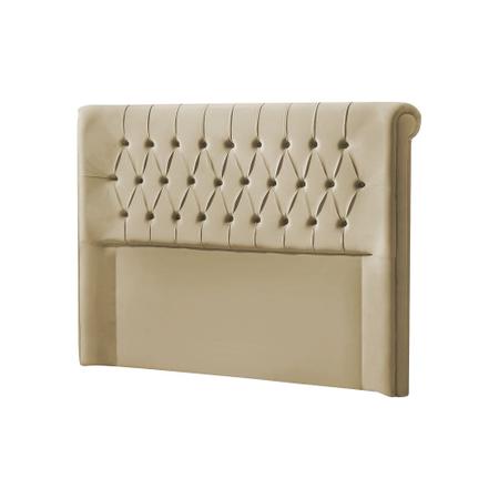 Cabeceira Painel Estofada Box para Cama King Casal Capitonê New 2m Veludo Bege - Luxo Estofados Imagem de Cabeceira Painel Estofada Box para Cama King Casal Capitonê New 2m Veludo Bege - Luxo Estofados