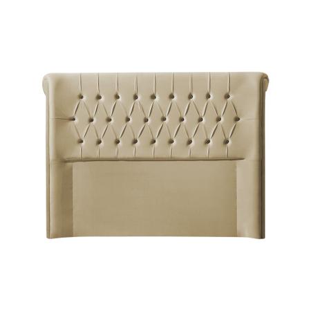 Cabeceira Painel Estofada Box para Cama King Casal Capitonê New 2m Veludo Bege - Luxo Estofados Imagem de Cabeceira Painel Estofada Box para Cama King Casal Capitonê New 2m Veludo Bege - Luxo Estofados