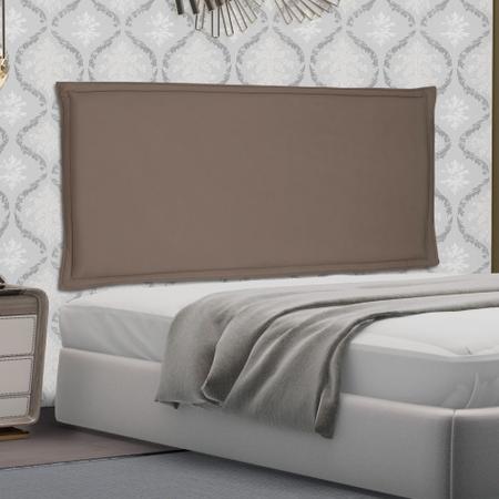 Imagem de Cabeceira Painel Estofada Cama Box Casal Queen Veneza 160cm Suede Caramelo - Desk Design