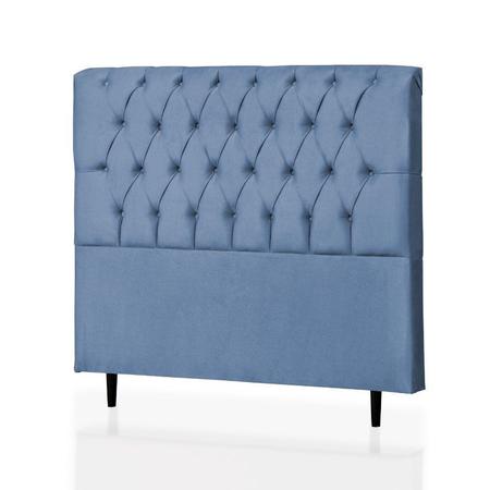 Imagem de Cabeceira Queen Alice 160 CM Suede Azul Turquesa- D A Decor