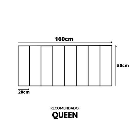 Imagem de Cabeceira Queen para Cama Box Estofada Madri 1.60m Suede Cinza Claro