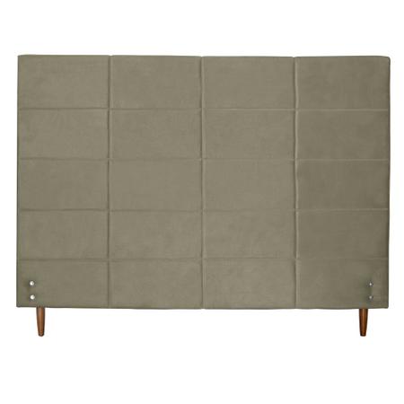 Imagem de Cabeceira Raissa 138Cm Para Cama Box Casal Suede Bege