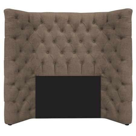 Imagem de Cabeceira Solteiro Everest P02 90 cm para cama Box Suede - Doce Sonho Móveis