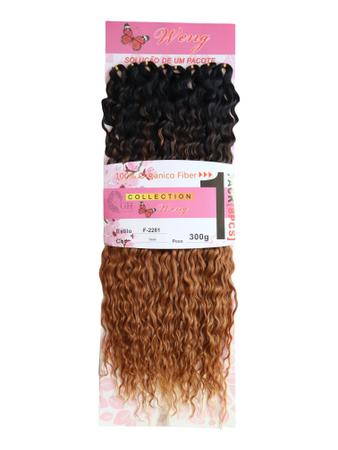 Cabelo 100% Orgânico Cacheado Solto / Fio A Fio Para Crochet Braids -Weng  300Gr -Sem Brilho - Mega Hair - Magazine Luiza