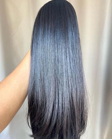 Fotos de Cabelo liso preto, Imagens de Cabelo liso preto sem