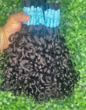 Emol pacotes de cabelo brasileiro cacheado, 100% humano, mechas de extensão  de cor natural, 3/4 peças, fornecedores de cabelo atacado
