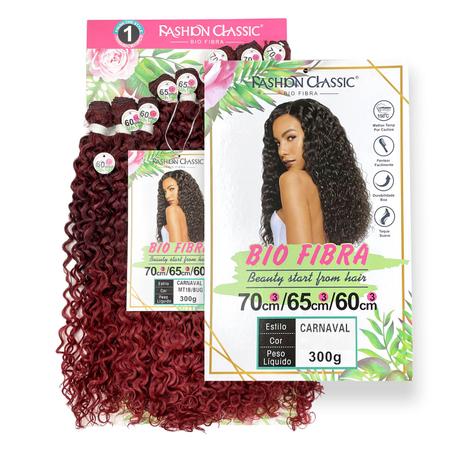 Cabelo Cacheado Bio Fibra Lindona Fashion Classic Cor MT1B/30 - Mega Hair -  Magazine Luiza