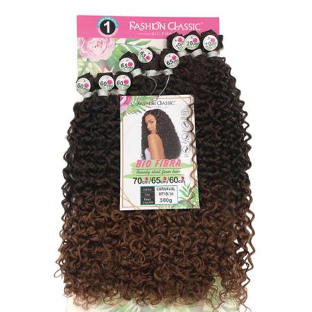 Cabelo Cacheado Bio Fibra Lindona Fashion Classic Cor MT1B/30