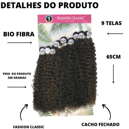 Lindona-cabelo bio fibra-fashion classic - Mega Hair - Magazine Luiza