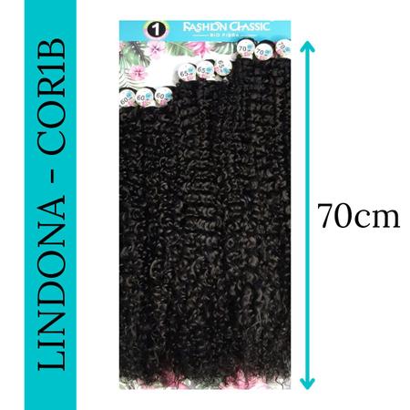 Cabelo Cacheado Bio Fibra Lindona Fashion Classic Longo Tela