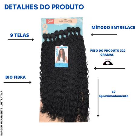 Lindona-cabelo bio fibra-fashion classic - Mega Hair - Magazine Luiza