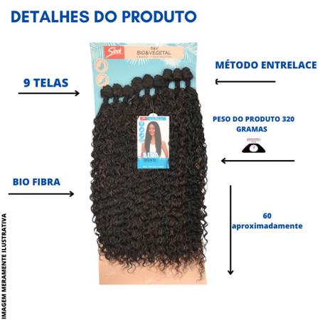 Cabelo Cacheado Lindona Bio Vegetal Orgânico Fashion Classic