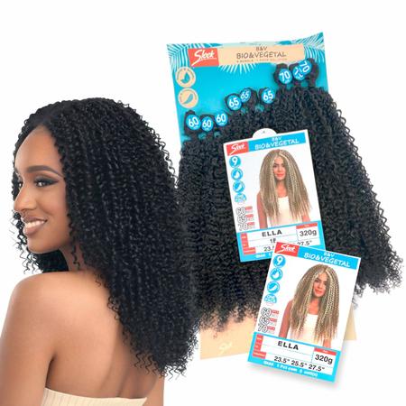 JX HAIR Cabelo Cacheado BIO % FIBRA Macio 200g 70cm 6 telas ELLA