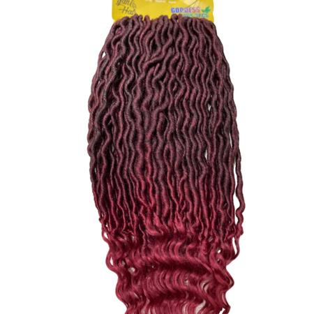 Cabelo Goddess Faux Locs Pacotão 300 gramas Crochet Braids