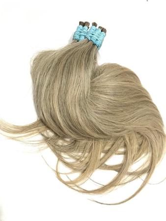 Cabelo Humano Loiro Liso 60cm 200 gramas