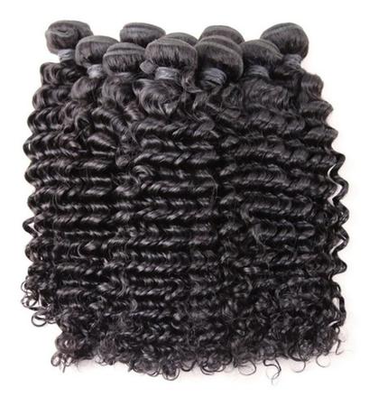 Cabelo Humano Cacheado Tecido Telado 50 Cm 100 Gramas - Jkbellus Imagem de Cabelo Humano Cacheado Tecido Telado 50 Cm 100 Gramas