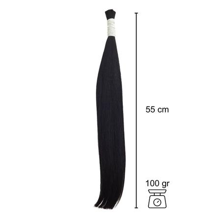 Natural Straight Hair in Black - Roblox