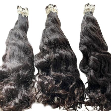 Cabelo Premium Liso Natural 55 CM - Cabelo Humano - Cabelo