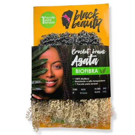 Cabelo Orgânico Bio Vegetal Cacheado Crochet Braids 60cm Agata 300g Black  Beauty - Black Beauty Braids - Mega Hair - Magazine Luiza