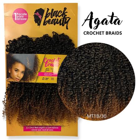 Cabelo Orgânico Bio Vegetal Cacheado Crochet Braids 60cm Agata 300g Black  Beauty - Black Beauty Braids - Mega Hair - Magazine Luiza