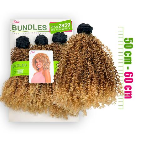 Imagem de Cabelo Organico Cacheado Afro Goivo Bundles Pacotão Sleek