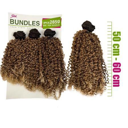 Imagem de Cabelo Organico Cacheado Afro Goivo Bundles Pacotão Sleek