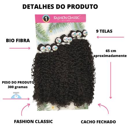 Lindona-cabelo bio fibra-fashion classic - Mega Hair - Magazine Luiza