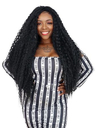 Aplique / Extensão De Cabelo Em Fibra Organica Cacheado Para Crochet Braids  - 70 Cm - Pronto Para Aplicar - Sem Brilho Excessivel Weng - no Shoptime