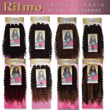 Cabelo Orgânico Cacheado Ritmo Ser Mulher Para Crochet Braid 340 Gramas - Mega  Hair - Magazine Luiza