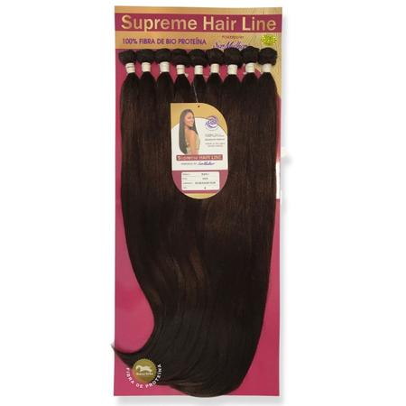 Cabelo Bio Fibra Selena Sleek Brazilian Virgin Hair Aplique Bio