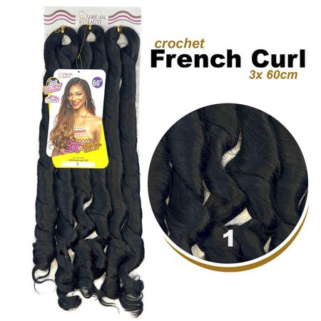 Imagem de Cabelo P Tranças Ondulado French Curl Premium African 400Gr