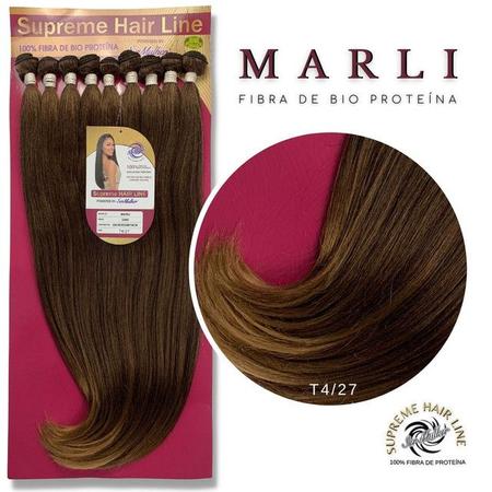 Imagem de CabelOrgânico Liso Marli Bio Proteína Entrelace Ser Mulher 70 cm 320 gramas