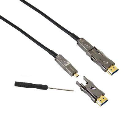 CABLE HDMI 2.0 DE FIBRA OPTICA DE 25 METROS ULTRA HD 4K 60HZ