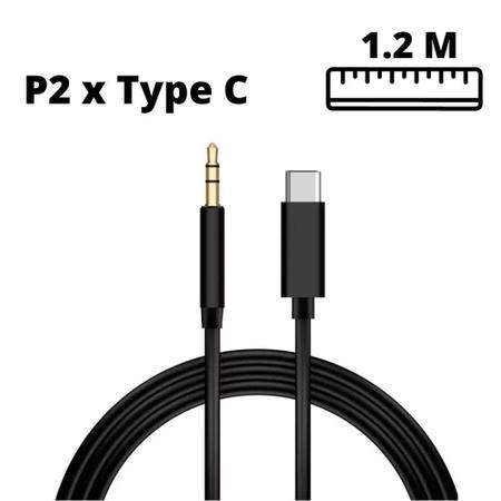 Imagem de Cabo Adaptador 1.2m Auxiliar P2 Tipo-c X-cell XC-P2-C