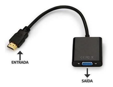 Imagem de Cabo Adaptador Conversor Hdmi X Vga Com Áudio P2