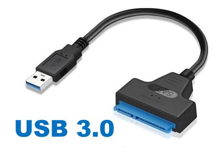 Cabo Adaptador Conversor USB 3.0 Para Sata III HD Externo 2.5 SSD HDD -  Shop Mineiros - Case para HD Externo - Magazine Luiza