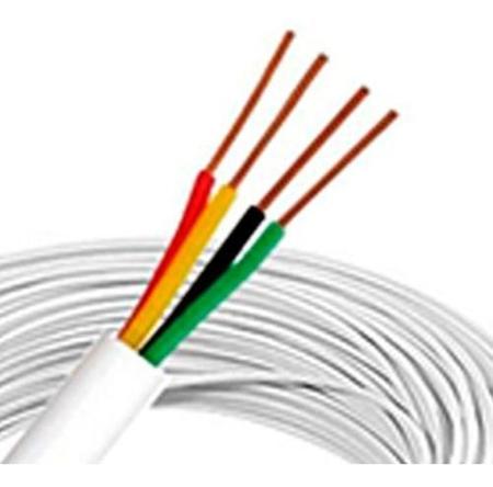 Imagem de Cabo Alarme Multicores 4 Vias 0,40mm Caixa 100 Metros Branco