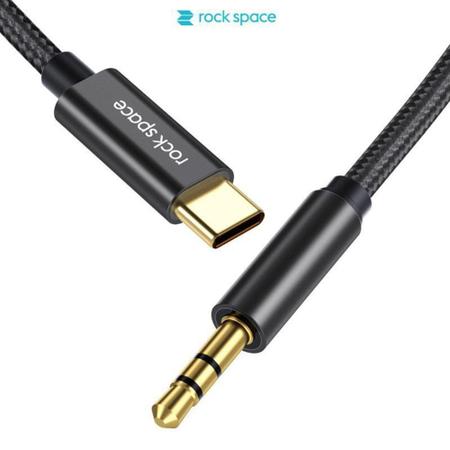 Imagem de Cabo Aux. Audio Type-C para 3.5mm Som de Alta Fidelidade sem Ruídos ROCK - CA10 47973 RCB0774