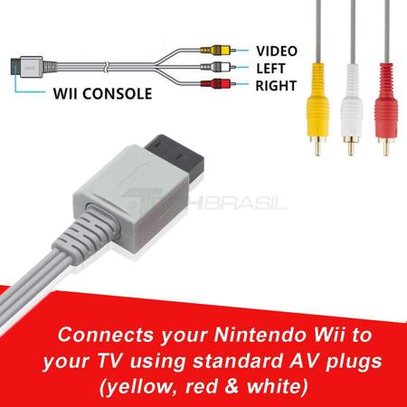 Cabo Av Para Nintendo Wii Usado Original