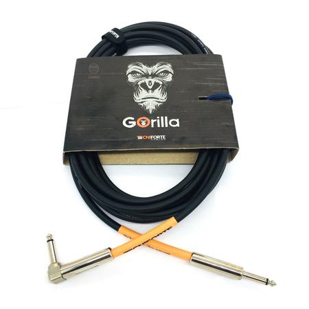 Imagem de Cabo Baixo Guitarra Gorilla 4,58m Tecniforte Plug L garantia