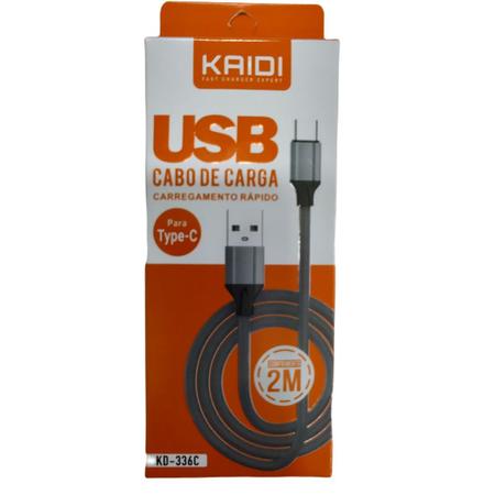 Imagem de Cabo Carregador Turbo Rápido d Celular USB Tipo C Reforçado 