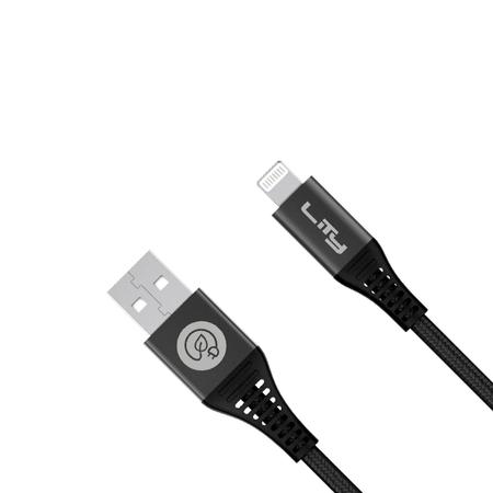 Imagem de Cabo Carregador Usb Tipo A Para Lightning 1,5m Preto- Lity