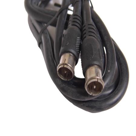 Cabo Coaxial Blindado Rf X Rf Macho 1,5M Di-285850 - T-Black Imagem de Cabo Coaxial Blindado Rf X Rf Macho 1,5M Di-285850