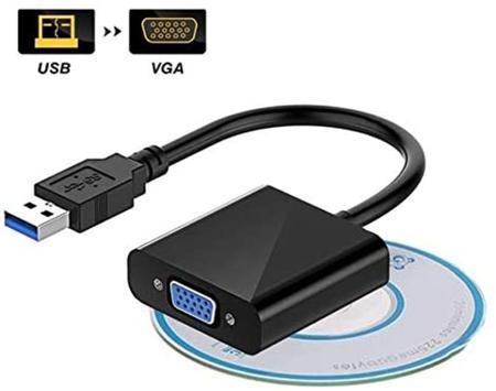 Imagem de Cabo Conversor Adaptador USB 3.0 Para VGA