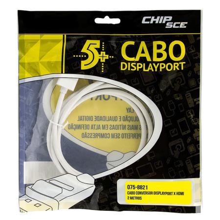 Imagem de Cabo Conversor Displayport para HDMI - 2 Metros